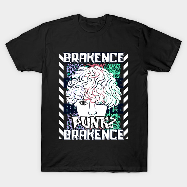 Brakence Retro Multiple Texts ColorsWhite Tone Punk2 Brakence T
